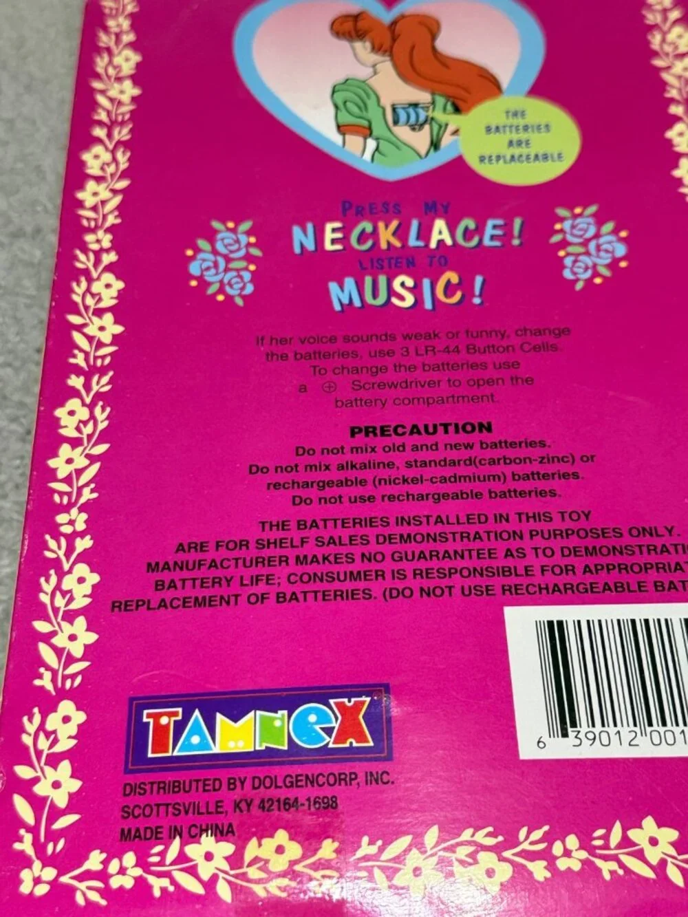 Vintage Anita Dolls With Musical Necklace #130 New Sealed
